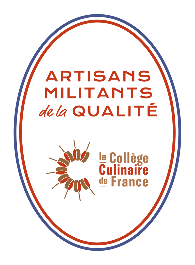 Label "Artisans militants de la qualité" produit par le collège culinaire de France 2024