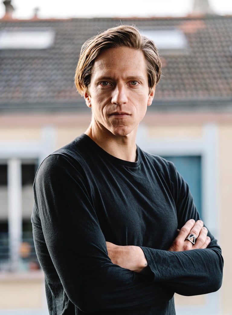 Portrait homme en extérieur - book comédien - © Virginie Bouilhac