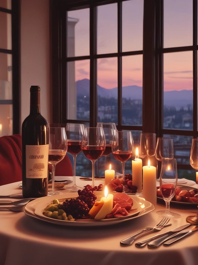 A candle labeled 'Aromatherapy Stress Relief' with eucalyptus and spearmint essential oils. The design includes a mortar and pestle illustration, creating a soothing and relaxing atmosphere.
