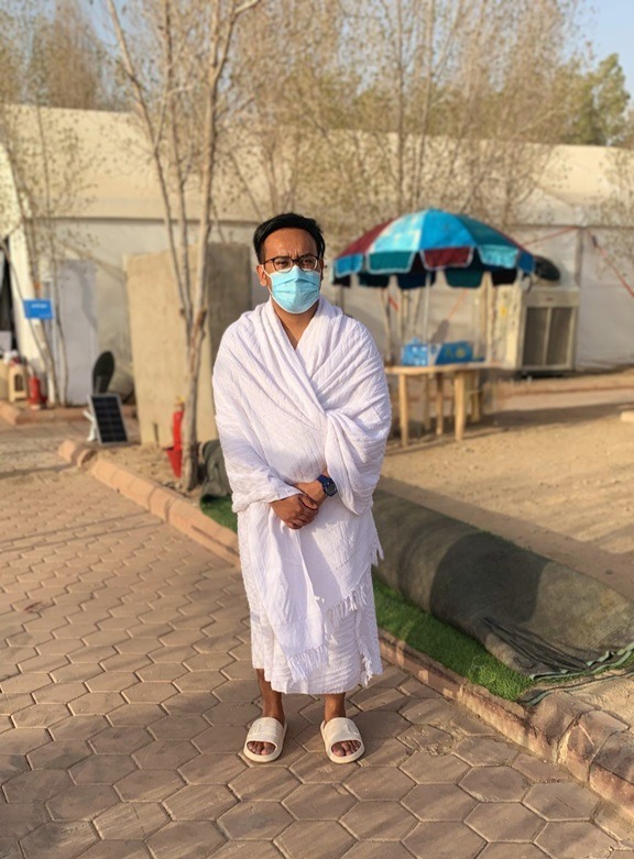 Standing in Arafah during Haj 2022