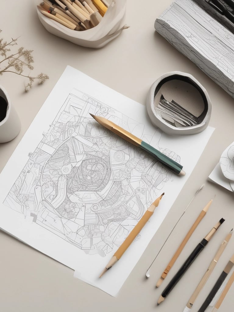 A cozy scene of a child coloring in a vibrant zindle books coloring book surrounded by crayons and soft natural light.