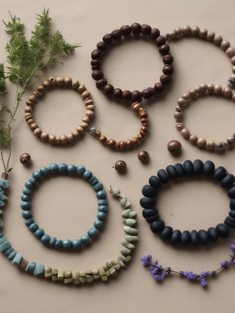 A cozy workspace showing tools and materials for low-end product customization.