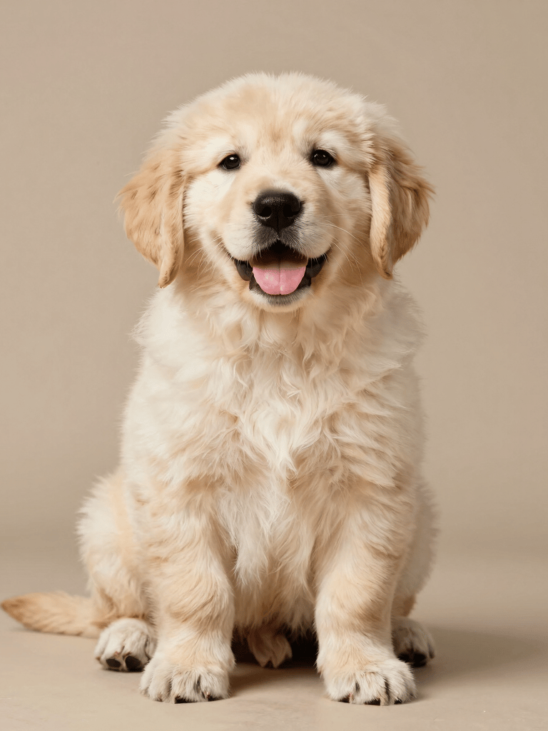 A joyful golden retriever eagerly eating fresh dog food from a stylish bowl.