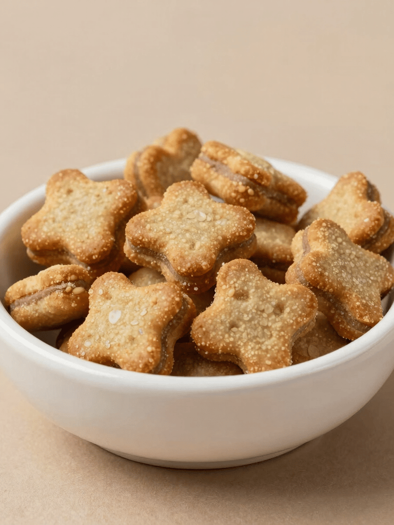 A curious tabby cat sniffing a bowl filled with fresh cat food on a sunny windowsill.