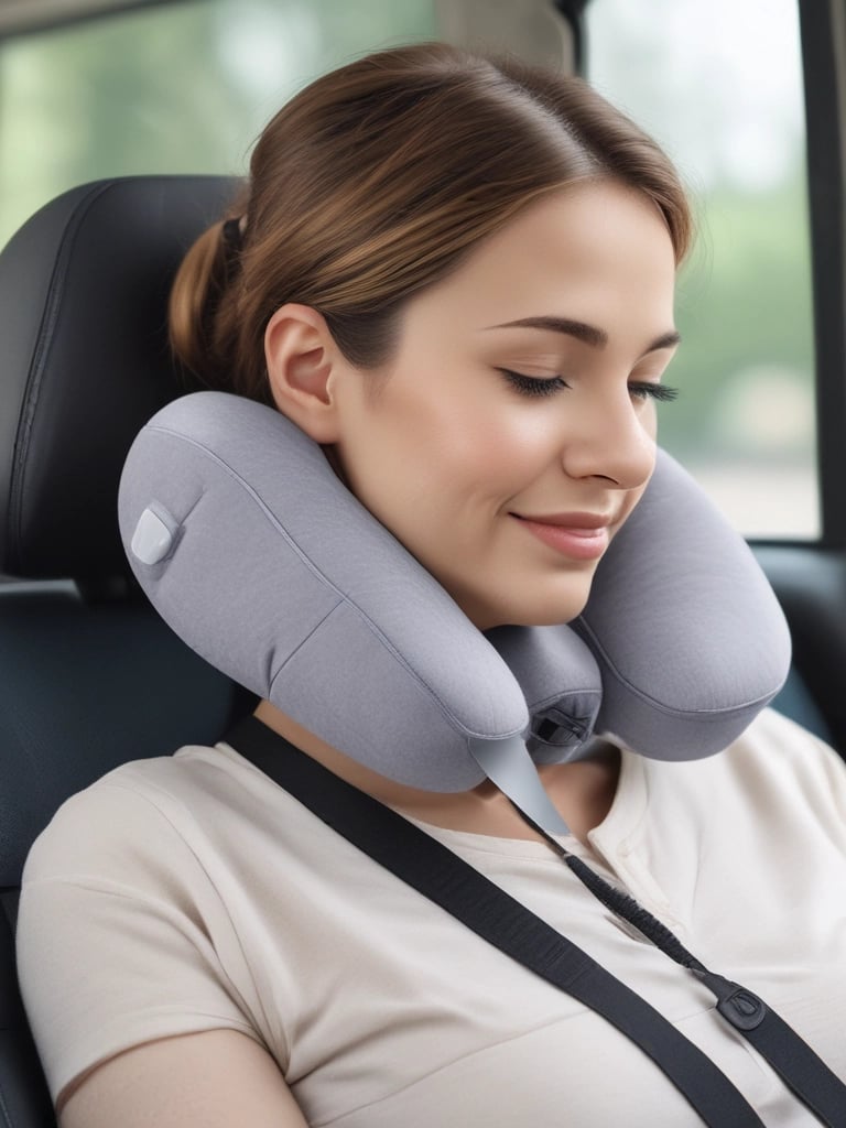 A calming scene of a person using a meditation app on a smartphone with soft blue and white tones.