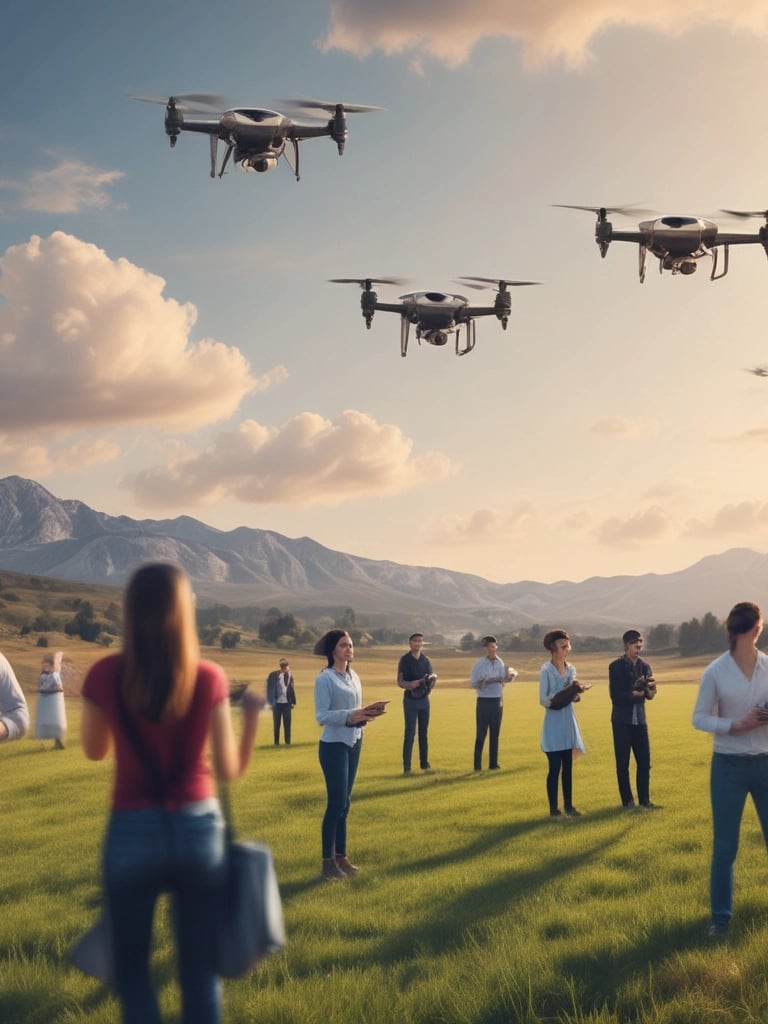 Close-up of smart medical devices arranged neatly on a white surface.