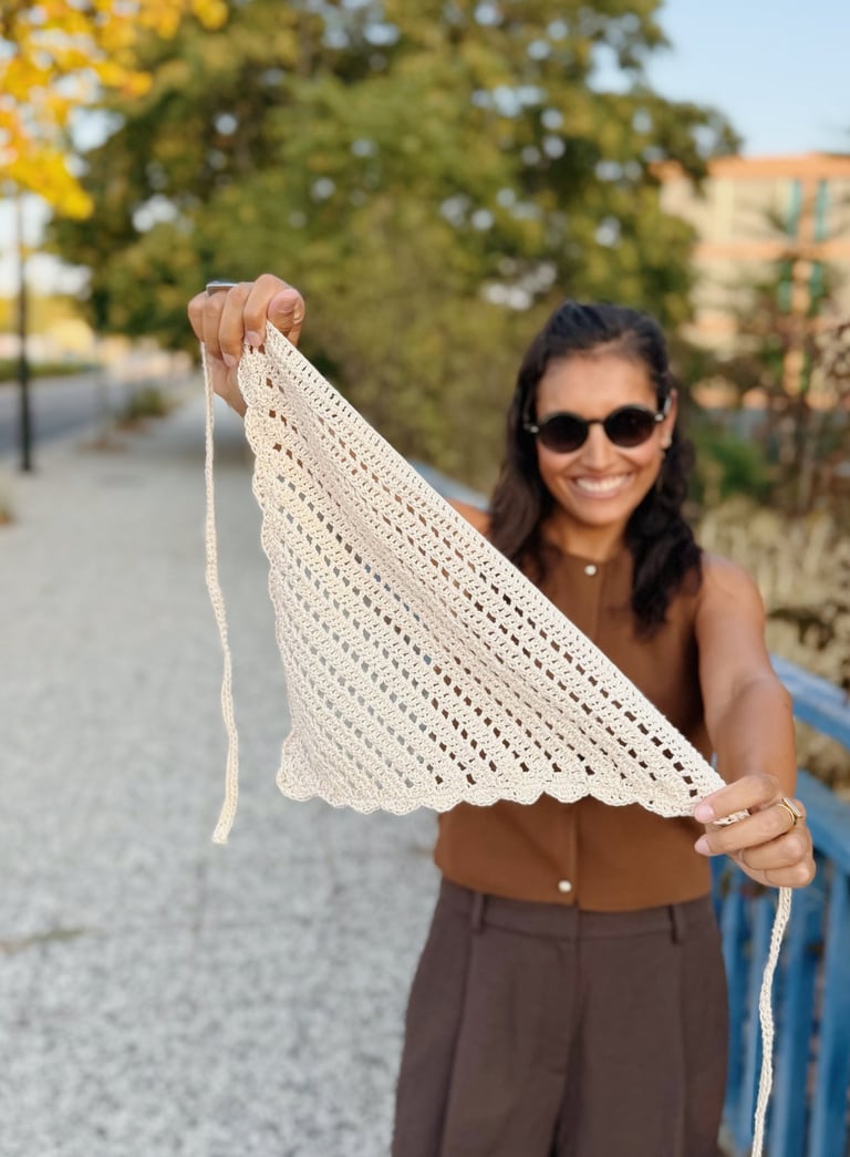 tutorial tejer crochet pañoleta