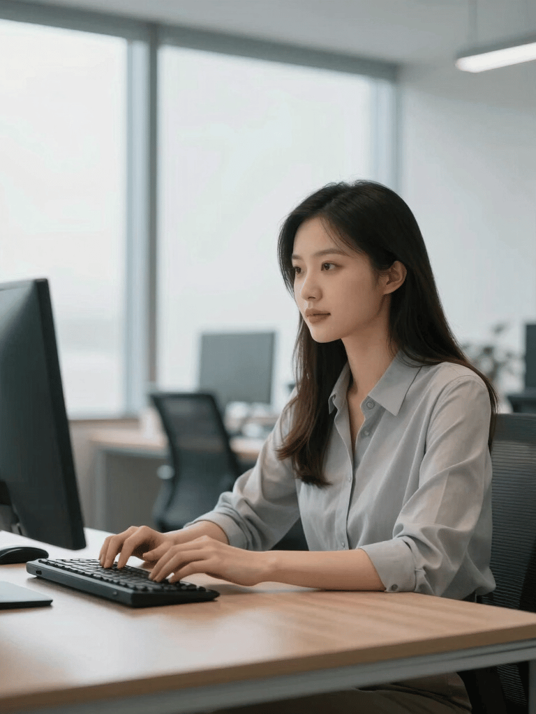 A high-quality photography of a professional office environment in Slovakia with soft natural lighting and a clean, modern aesthetic focusing on transparency and trust.
