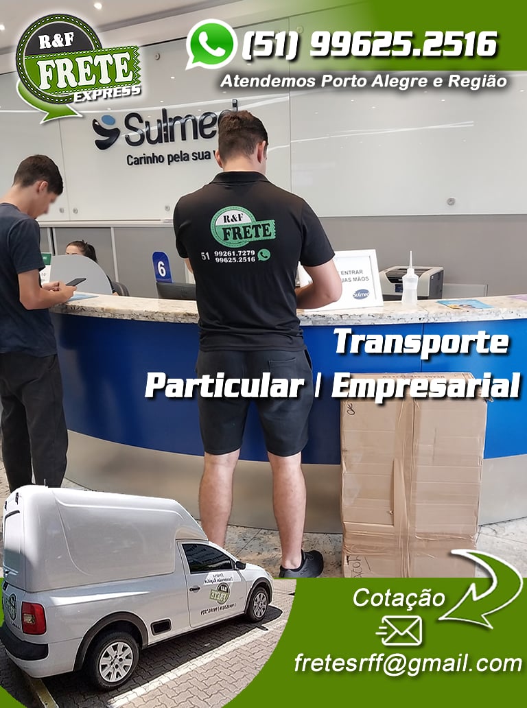 frete de produto hospitalar