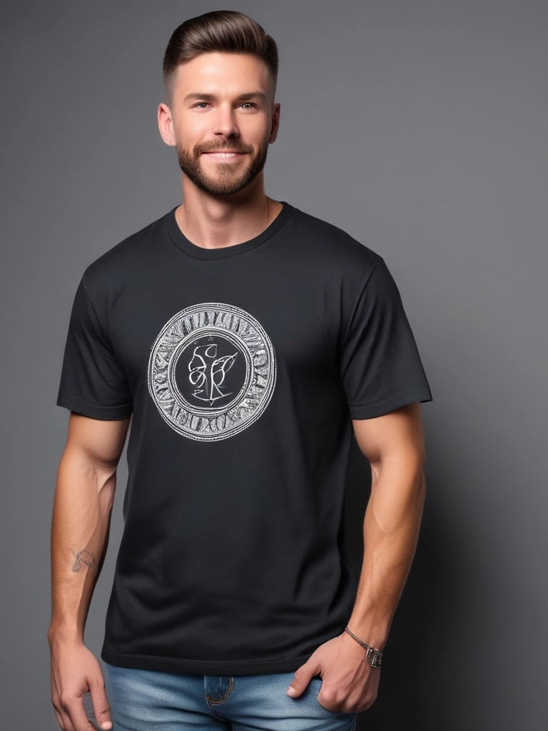 Black oversized hoodie laid out flat with a minimalist white background.