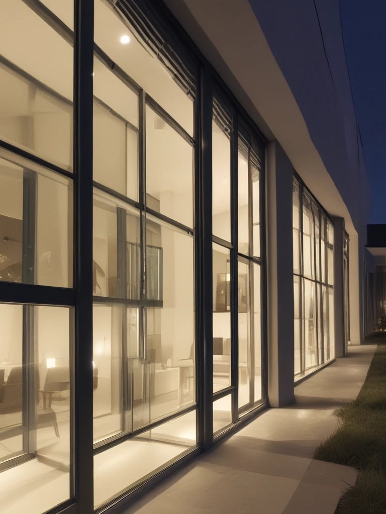 A collection of aromatic candles and air fresheners emitting a warm glow