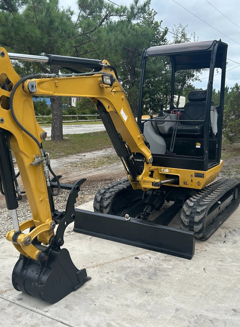 Excavation equipment clearing land in Holly Ridge NC