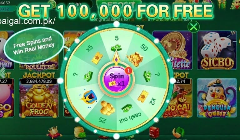 Jeeto Slots online slot game in Pakistan with bind bonus and spin rewards