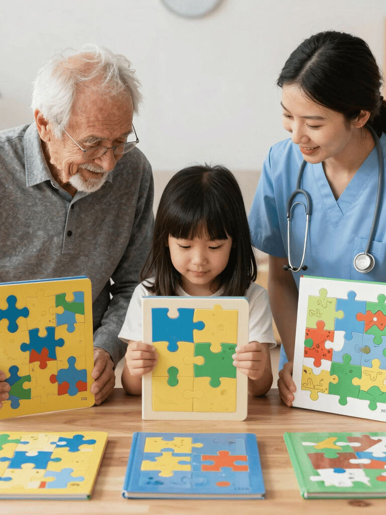 Close-up of a hand writing thoughtfully in a beautifully designed journal with a calming background.