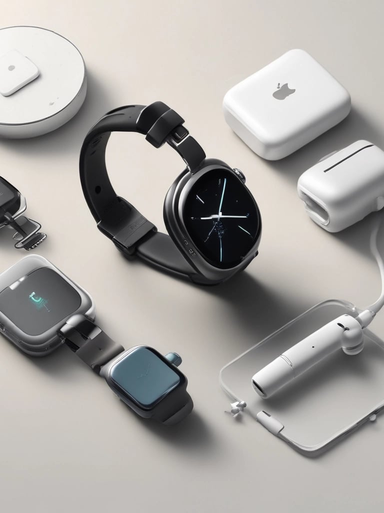 A colorful basket overflowing with fresh, ripe fruits like mangoes, bananas, and strawberries on a rustic wooden table.