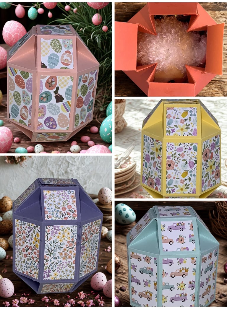 Large Decorative Paper Easter Eggs