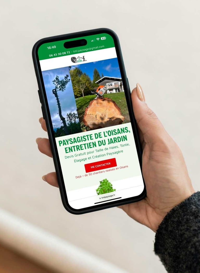 Site vitrine sur mesure