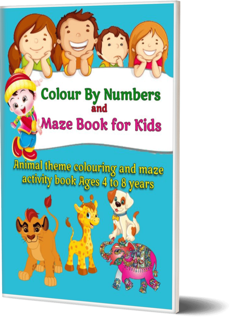 Colour by Number colouring book cover