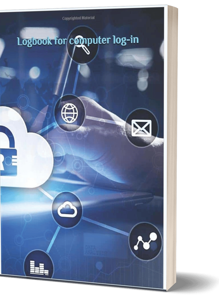 Password Diary Cover Blue