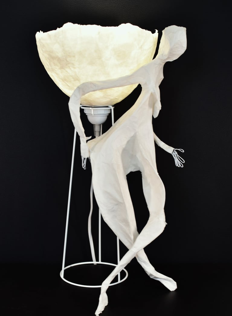 lightened doll paper sculpture Sète