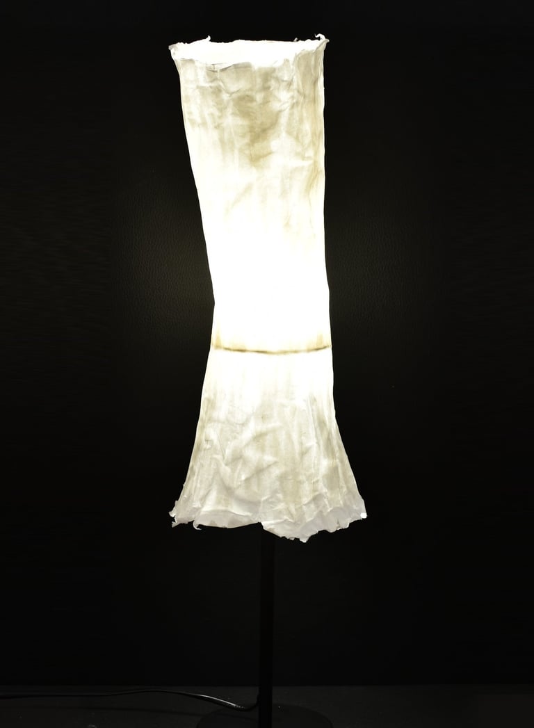 loupiote sculpture lumineuse sur pied