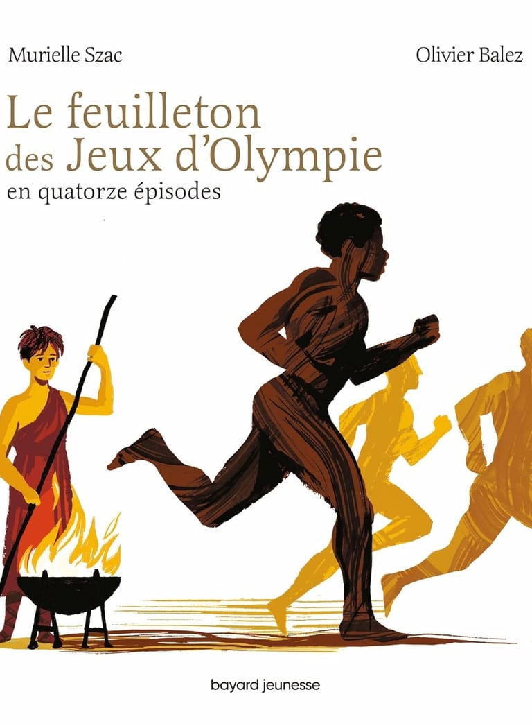 Première de couverture du roman Le feuilleton des Jeux d'Olympie en quatorze épisodes