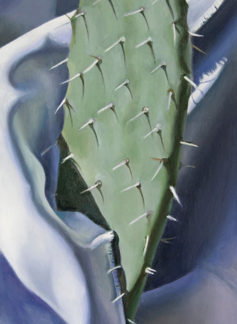 Óleo sobre tabla. Obra plástica de Maite Backman