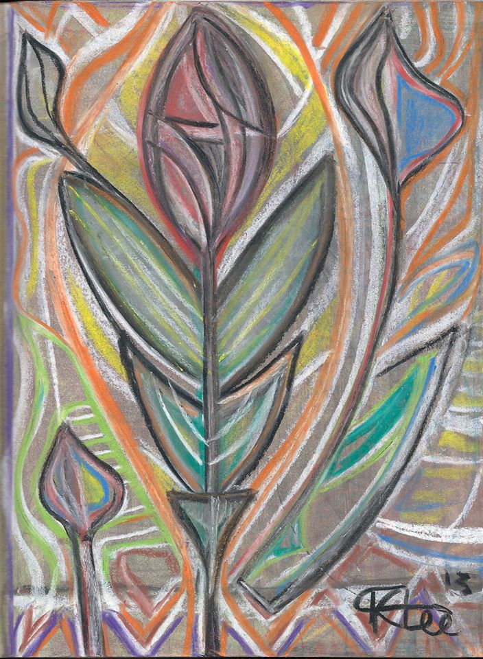 "Tulip" A Pastel Drawing by Kristina Lee, 2013