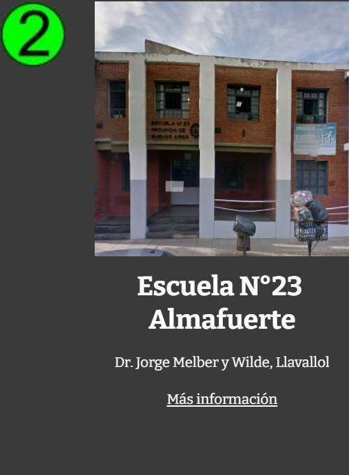 EP Escuela Primaria 23 Llavallol