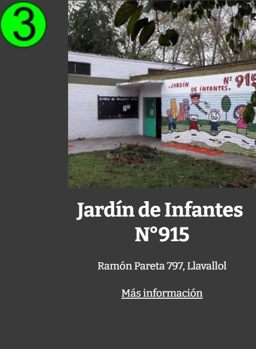 Jardin de Infantes 915, Llavallol