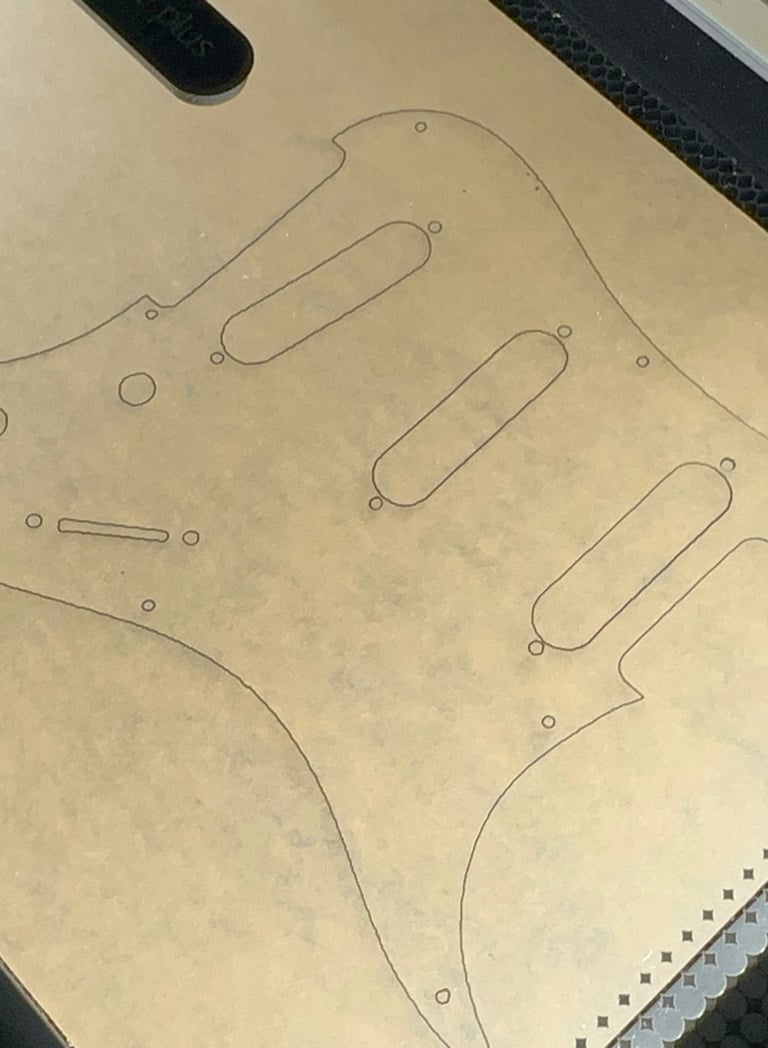 Laser cut custom pickguard for Fender PRS Gibson Gretsch G&L