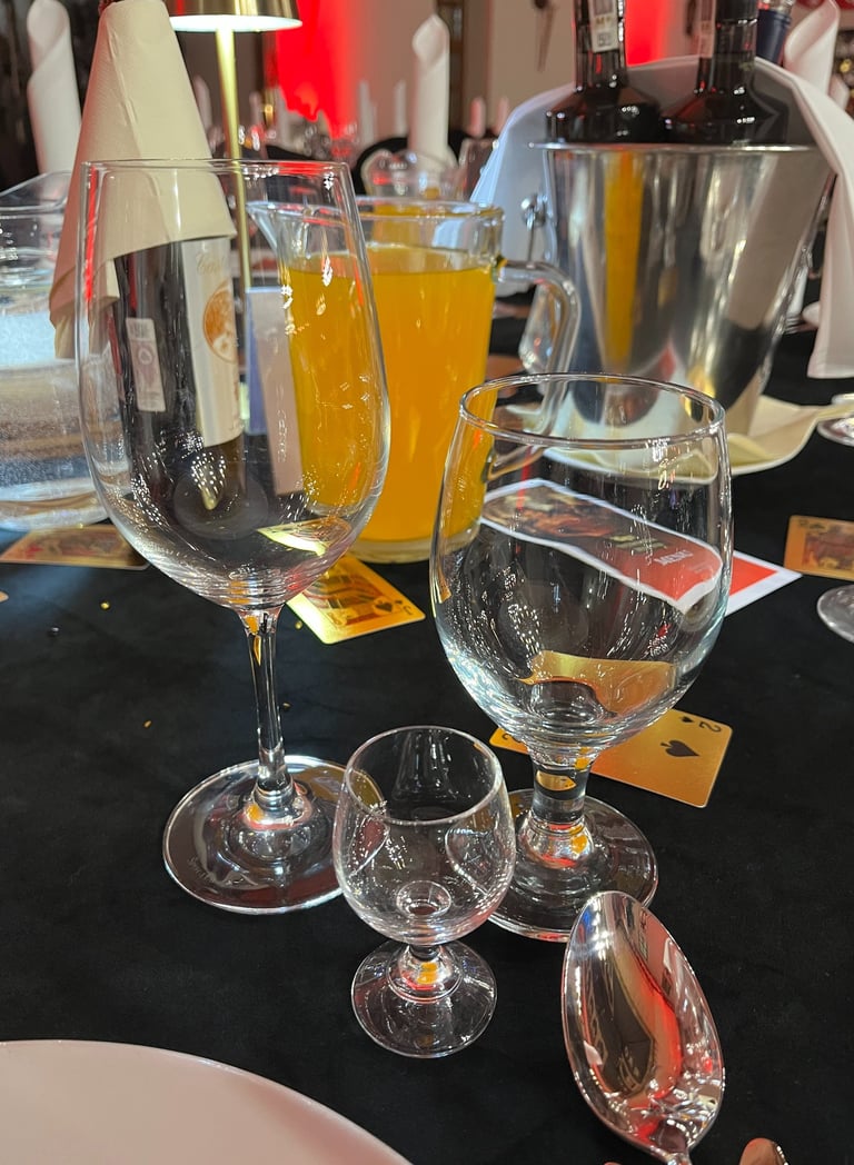 The drinks arrangement