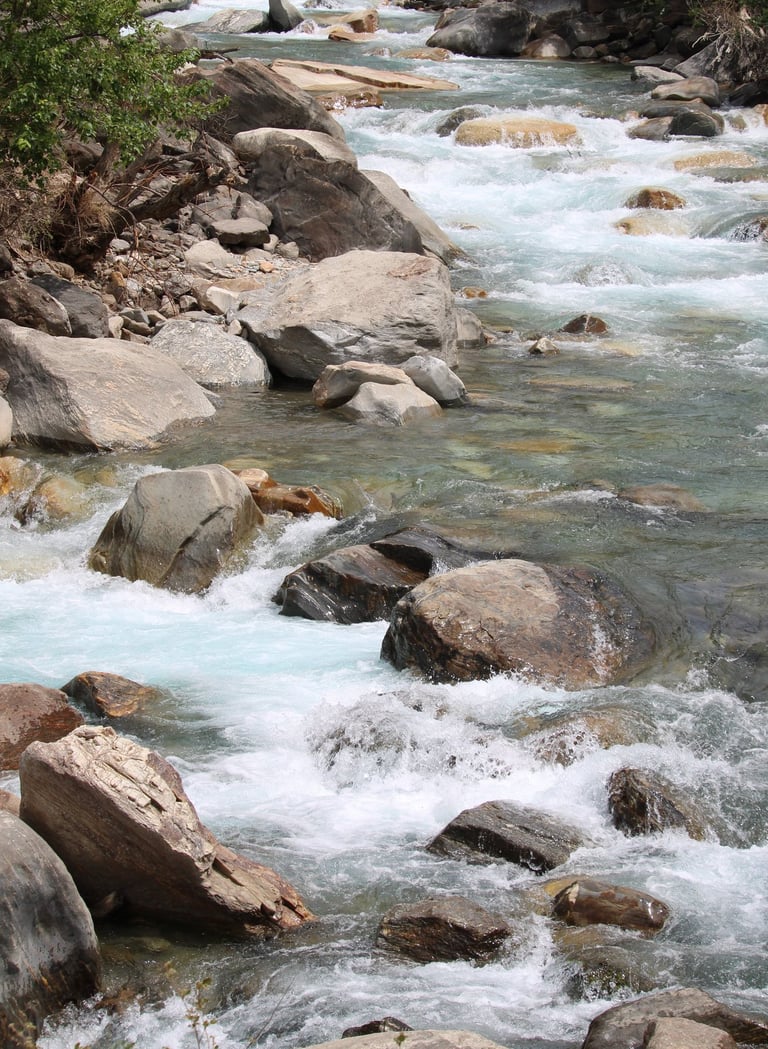 Rivière vers le lac Phoksundo