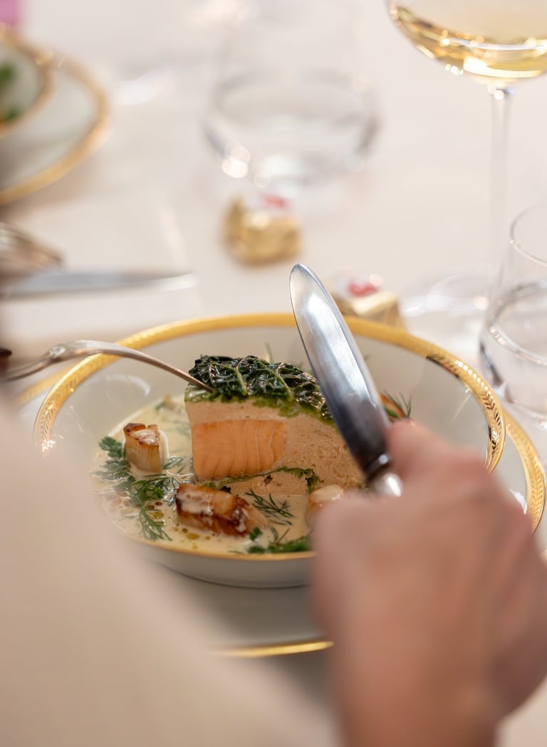 Plat, repas privé à la résidence des 7 anges à Reims