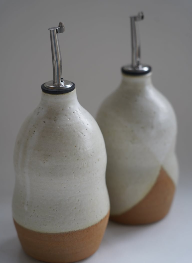 huilier de table en grès émaillé