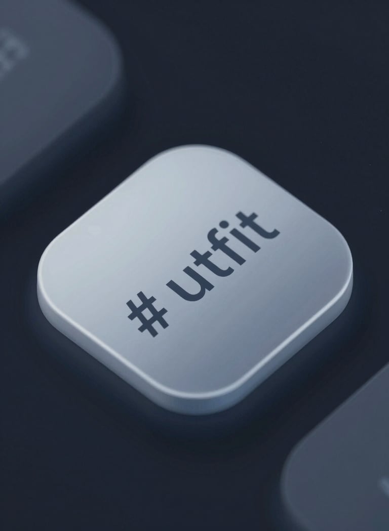 Macro shot of a digital interactive element on a dark screen. The button displays a complex micro-interaction with a subtle #7A8C9E glow and sharp, modern Outfit font. High-tech look incorporating #2D3A4B shadows for depth.