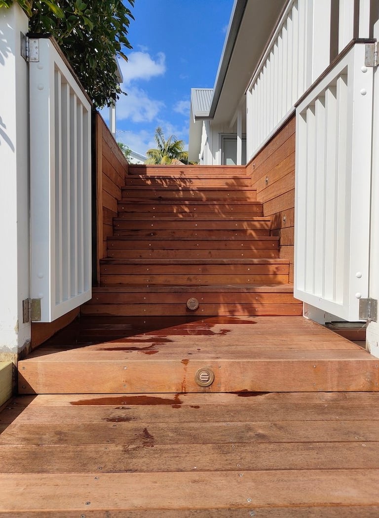 CHR Builders - new wooden stairs Omaha