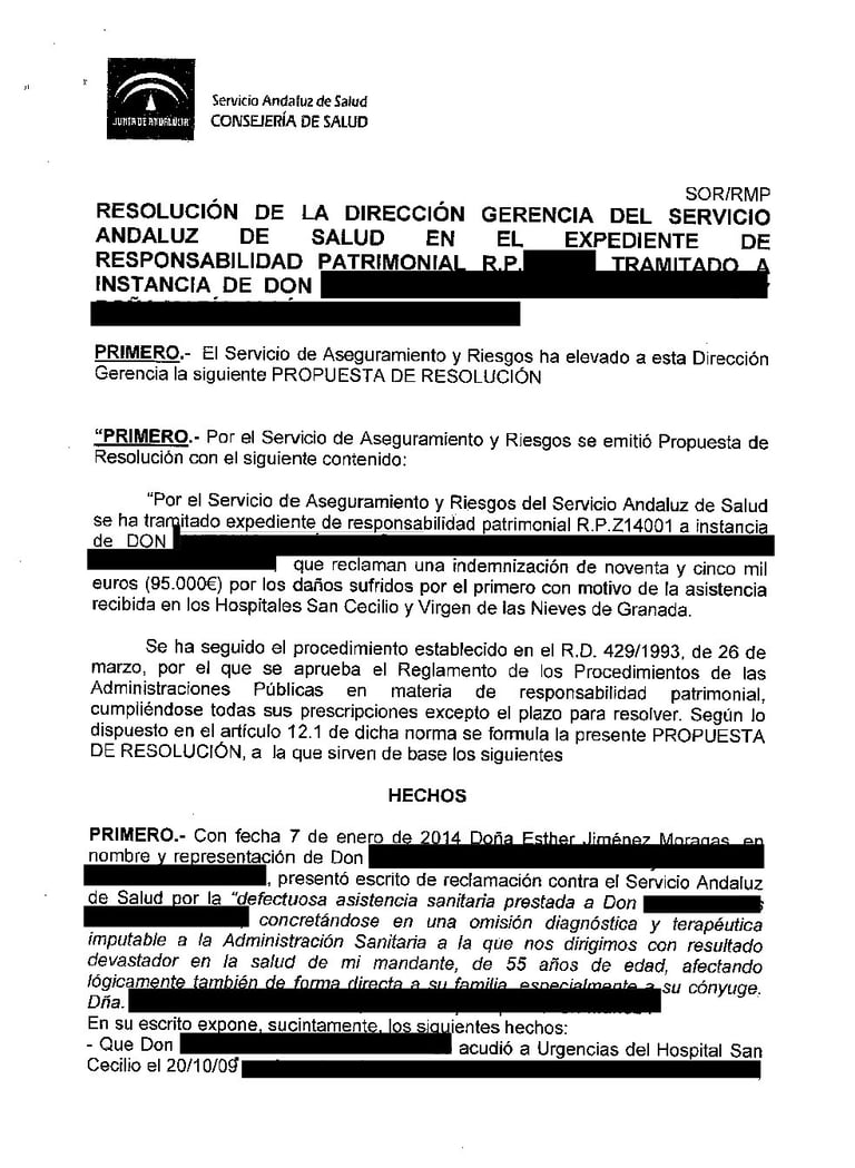 condena por negligencia médica en el tratamiento de diabetes