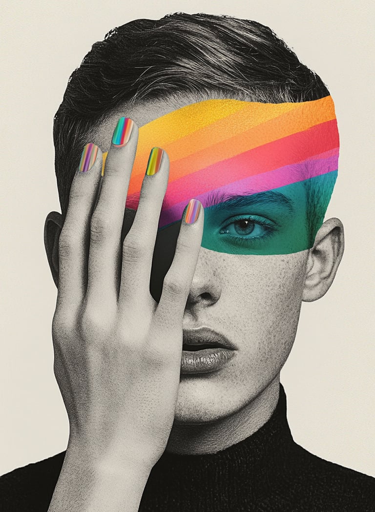 ai art, ki, kunst, wallart, regenbogen, gay, homosexual