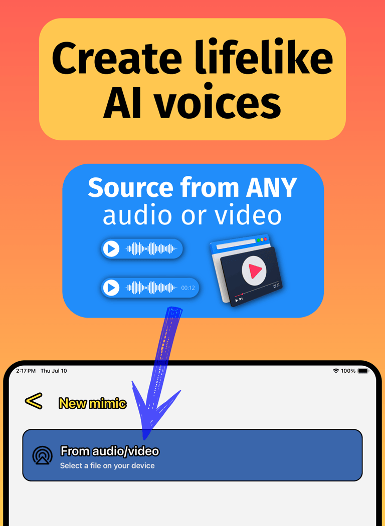 Create lifelike AI voices