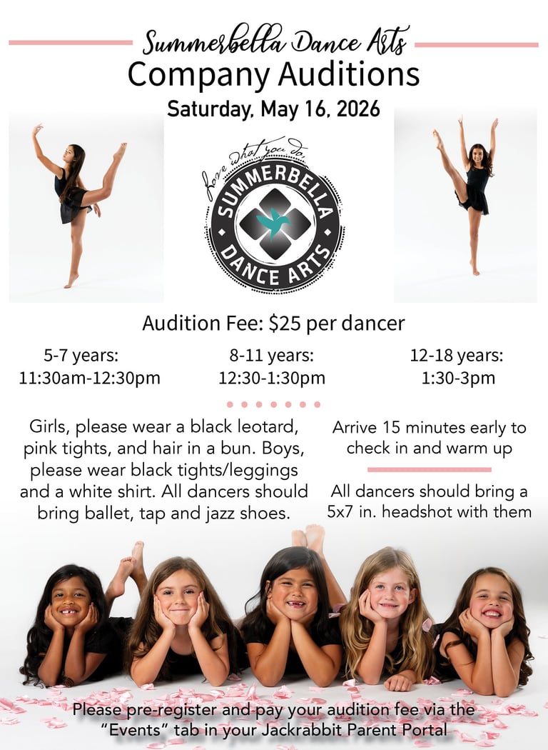 Summerbella Company Auditions