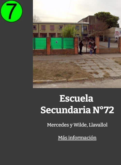 ES Escuela Secundaria 72 Llavallol