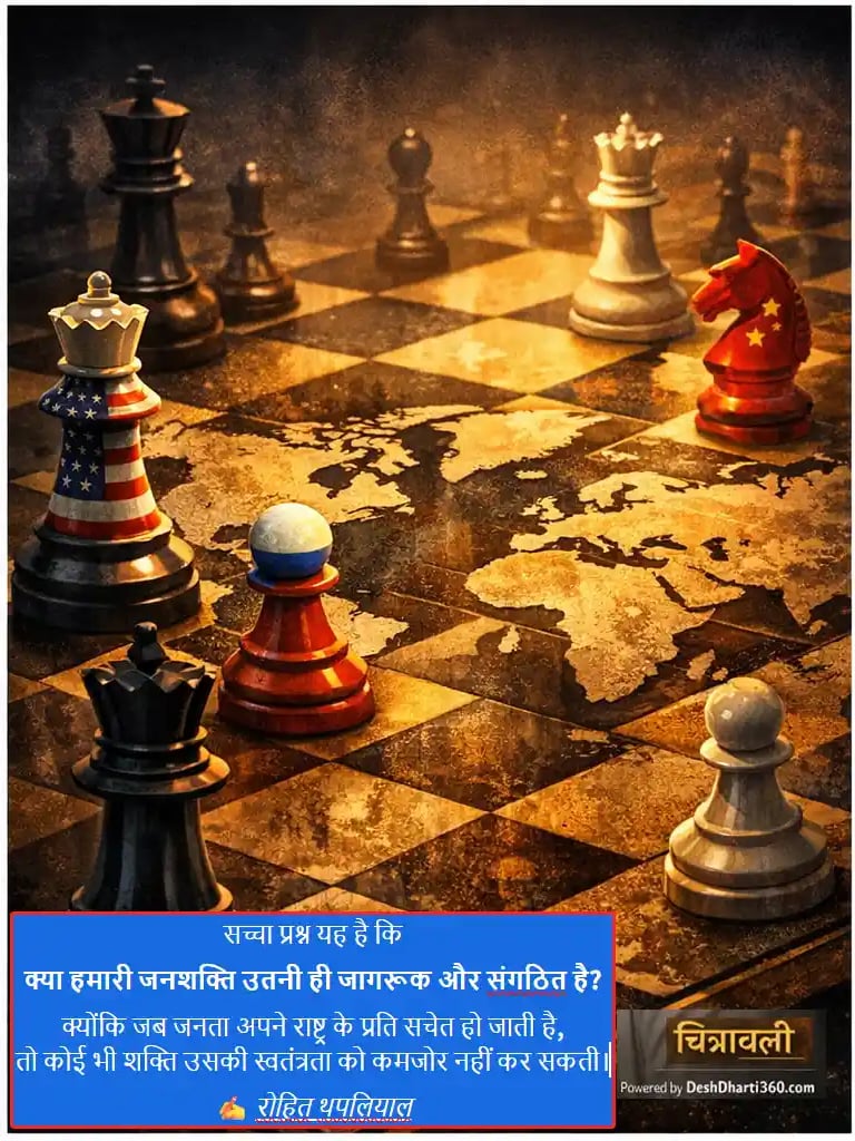 World map as chessboard symbolizing geopolitical strategy and global power competition