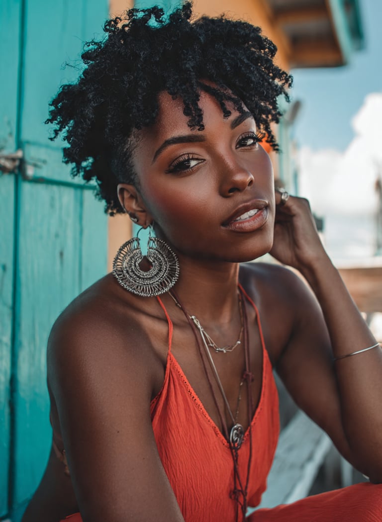 black woman with natural hairstyle