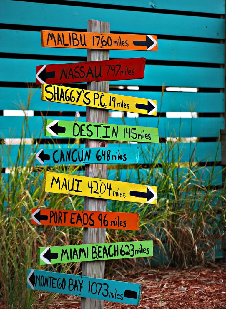 Choose a destination before starting.