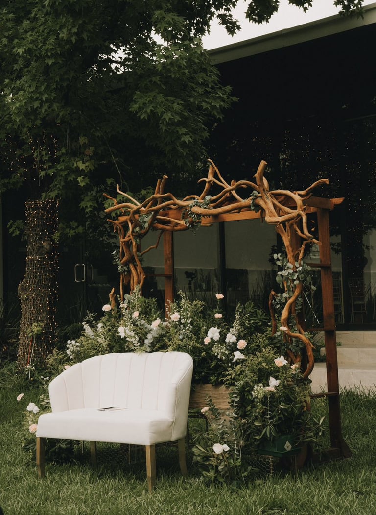 Back de novios monterrey diseño floral Amor de Flores