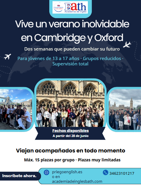 Cursos de verano en Oxford y Cambridge disponibles ahora