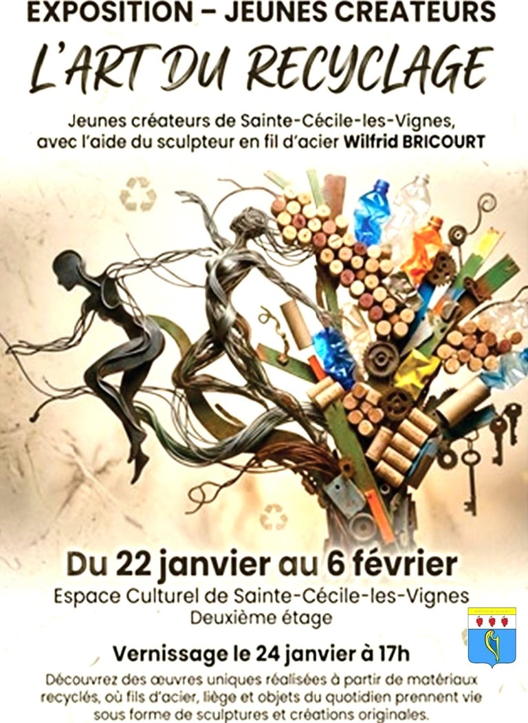 Exposition Wilfrid Bricourt sculptures fil de fer