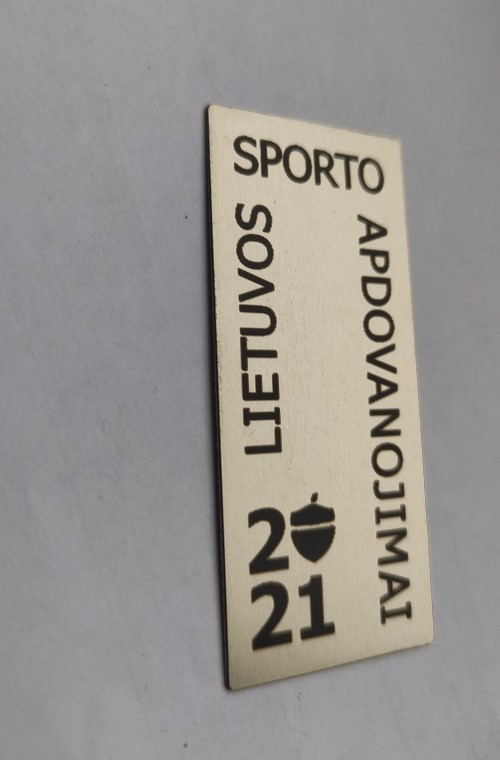 Custom metal engraving