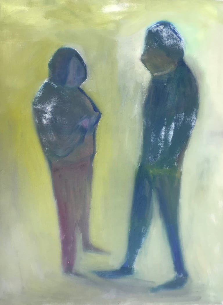 figurative oil painting by Lina Mikuzyte